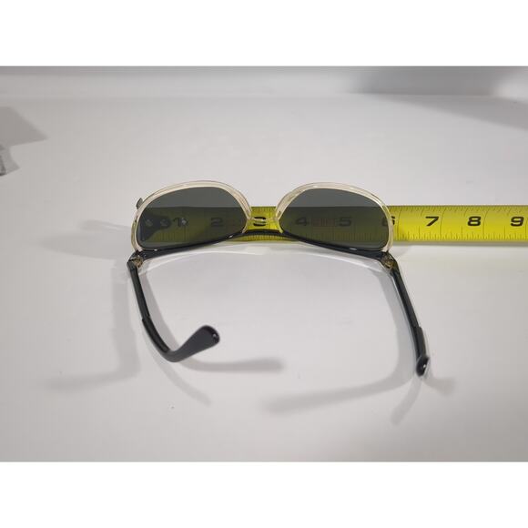 Paris France women sunglasses vintage 1980s ultra light 3 tone black white main image 6